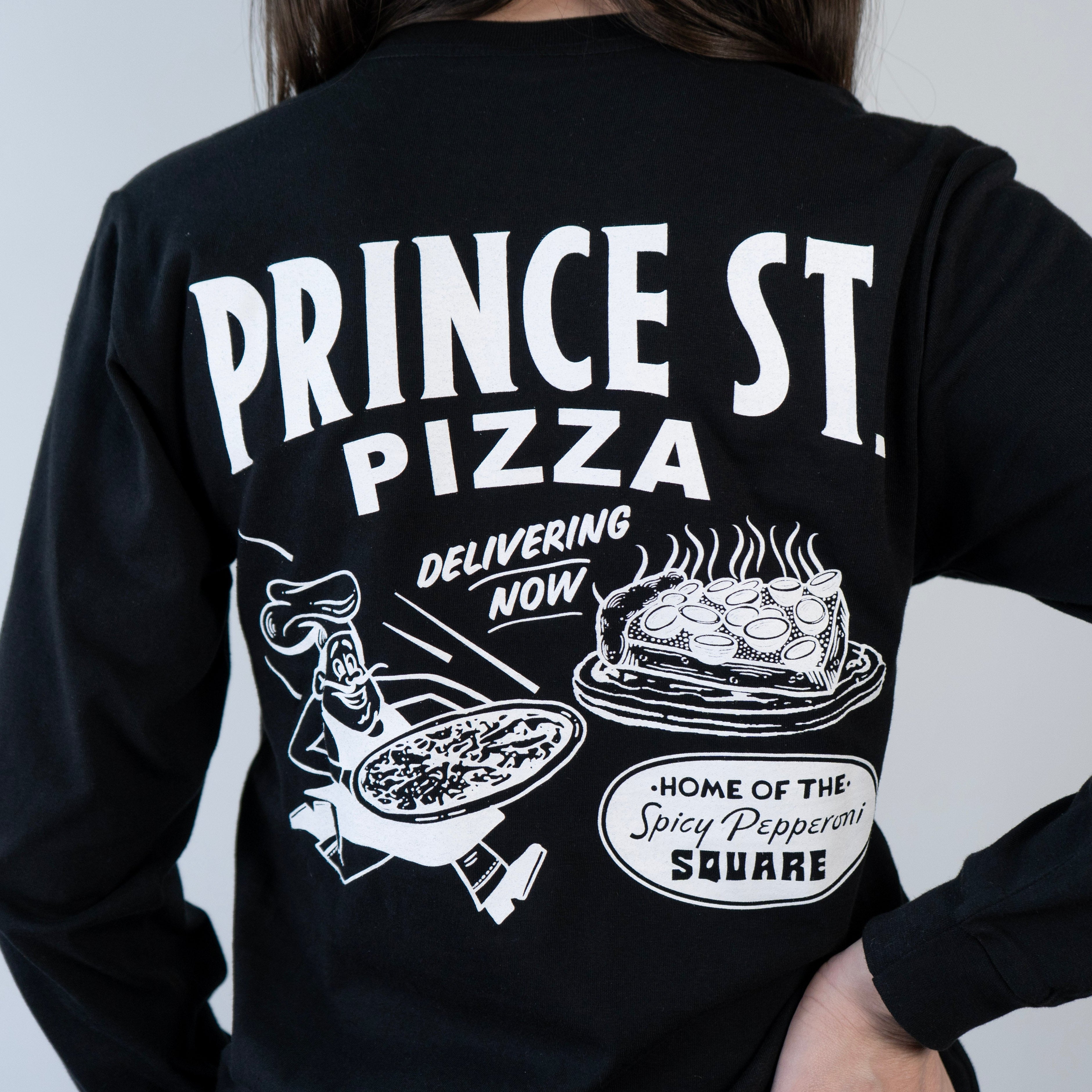 Prince St. Pizza Long Sleeve T-shirt – Prince St. Pizza Merch Store