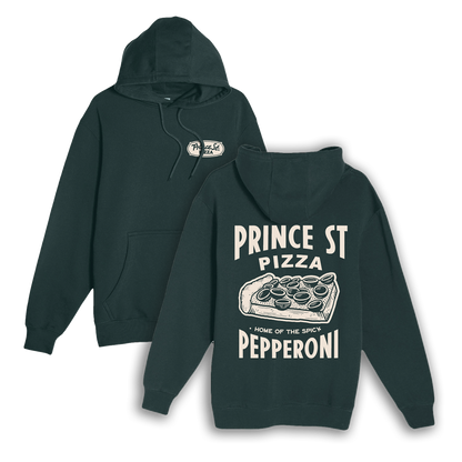 Prince St. Pizza Green Hoodie