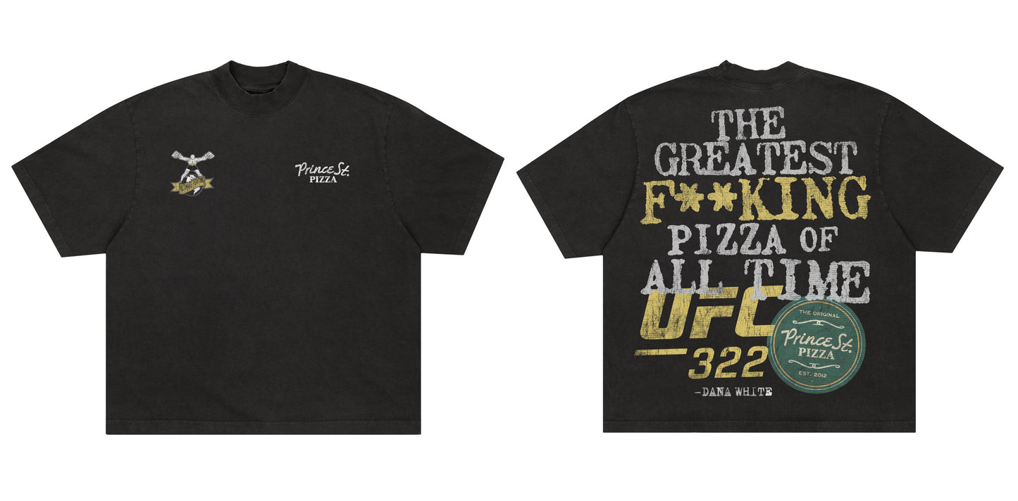 UFC x Prince St Pizza UFC 322 Collab T-Shirt