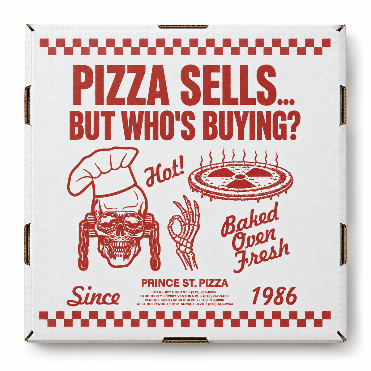 Megadeth Limited Edition Collectible Pizza Box